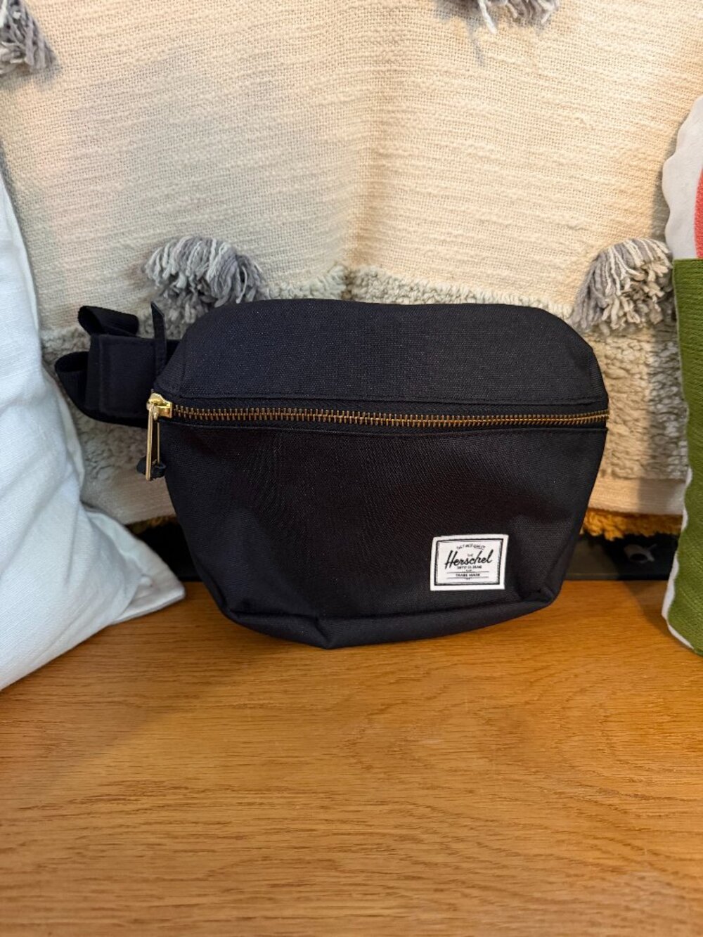 Like New Herschel Supply Co. Fifteen Hip Pack – Black with Gold Zipper